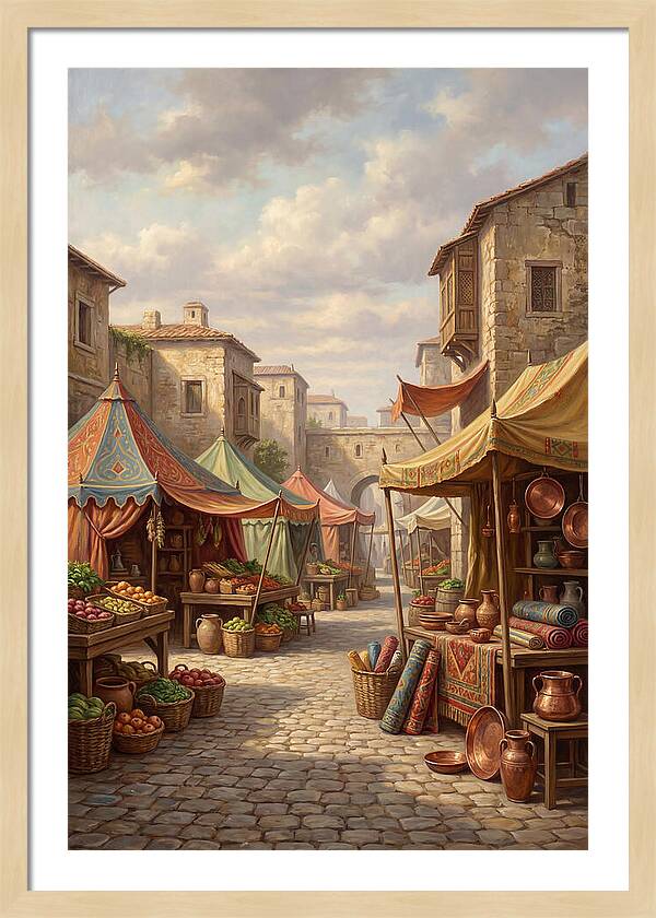 Charming Outdoor Market Scene