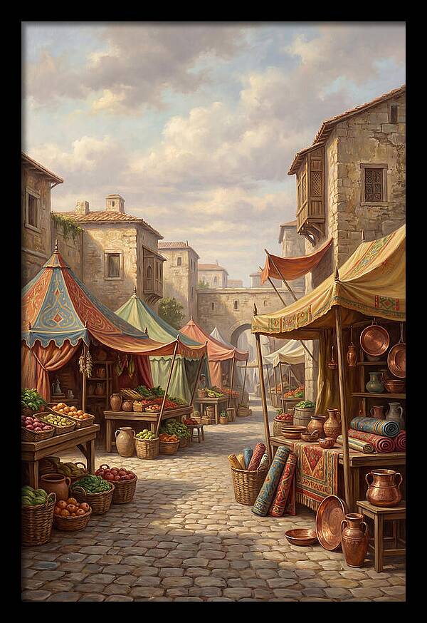 Charming Outdoor Market Scene