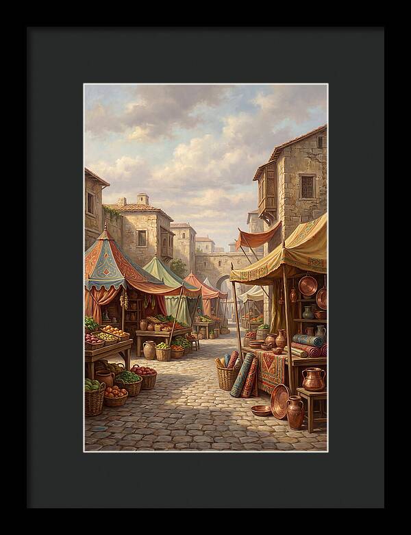 Charming Outdoor Market Scene