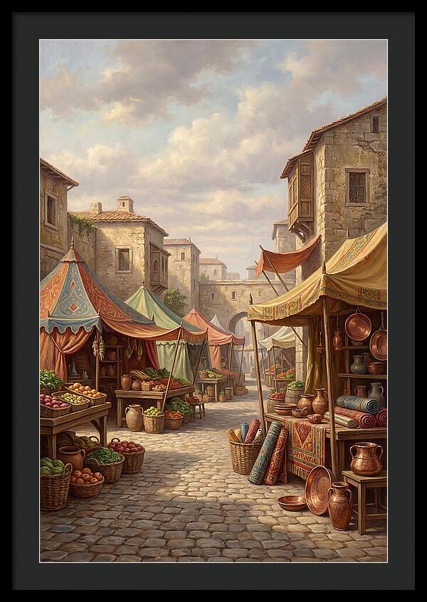 Charming Outdoor Market Scene