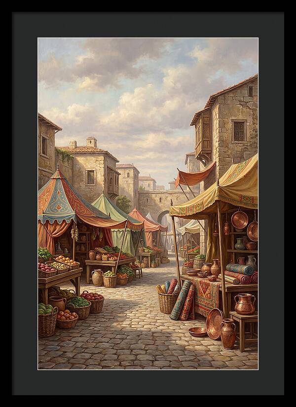 Charming Outdoor Market Scene