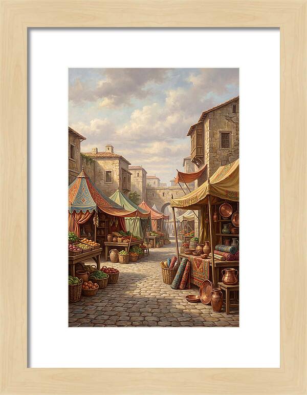 Charming Outdoor Market Scene