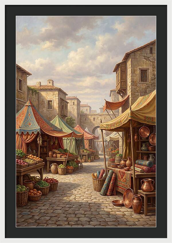 Charming Outdoor Market Scene