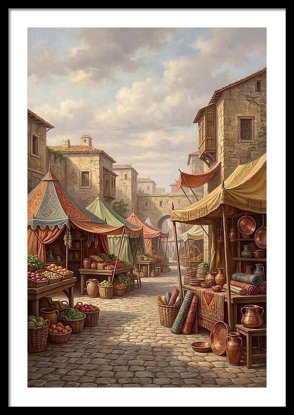 Charming Outdoor Market Scene