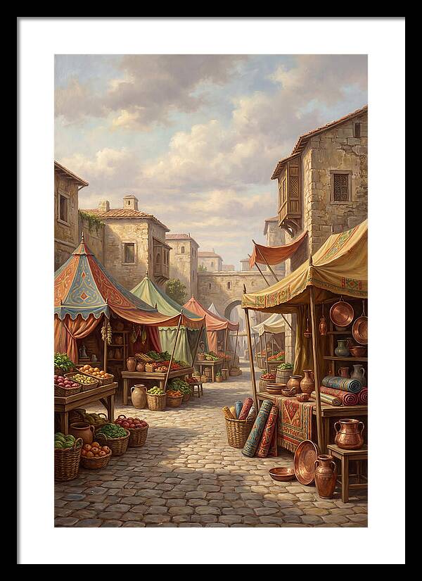 Charming Outdoor Market Scene