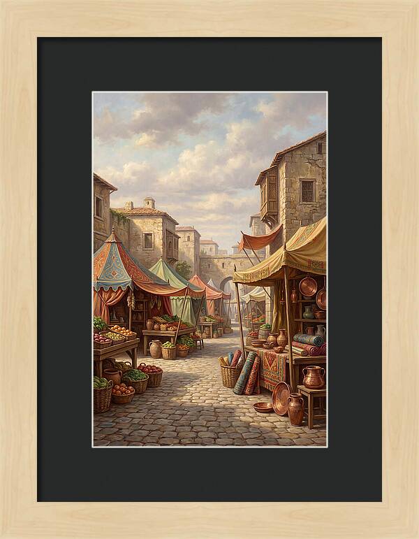 Charming Outdoor Market Scene