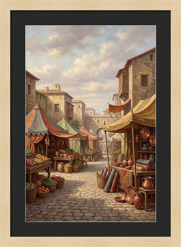Charming Outdoor Market Scene