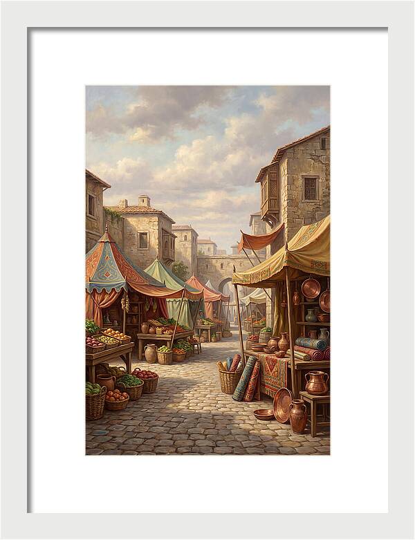 Charming Outdoor Market Scene