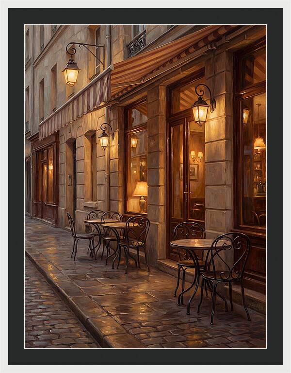 Charming Parisian Caf Scene