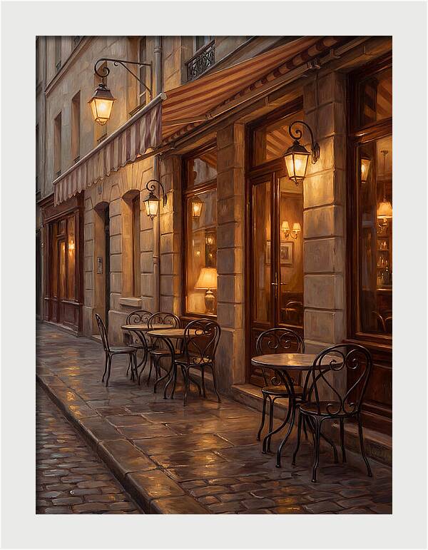 Charming Parisian Caf Scene