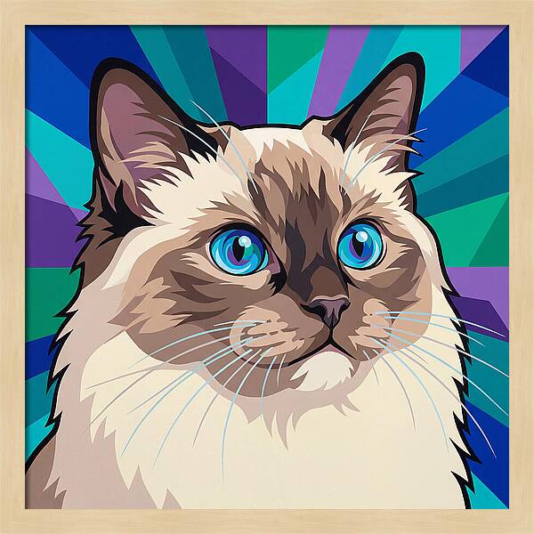 Charming Ragdoll Cat Expression