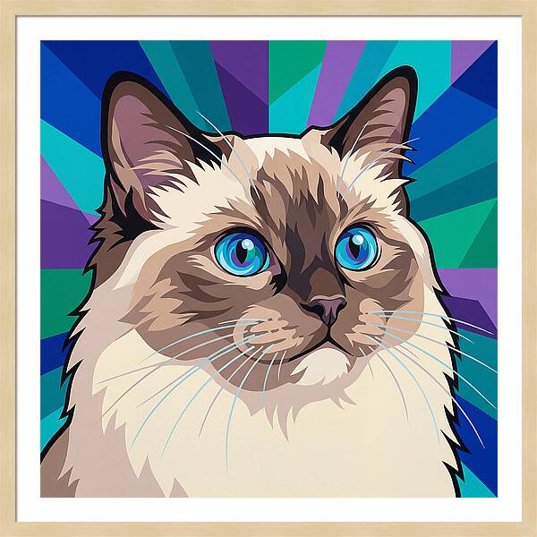 Charming Ragdoll Cat Expression