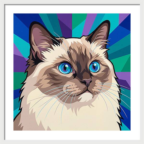 Charming Ragdoll Cat Expression