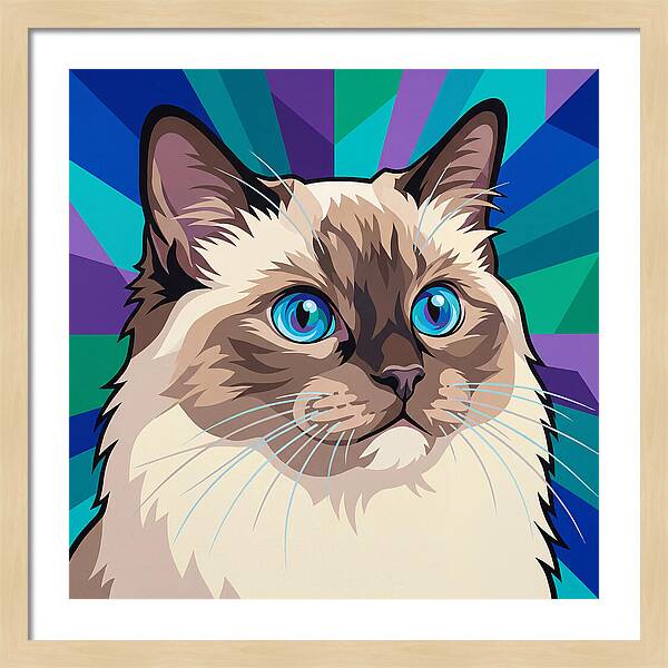 Charming Ragdoll Cat Expression