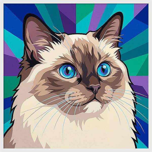 Charming Ragdoll Cat Expression