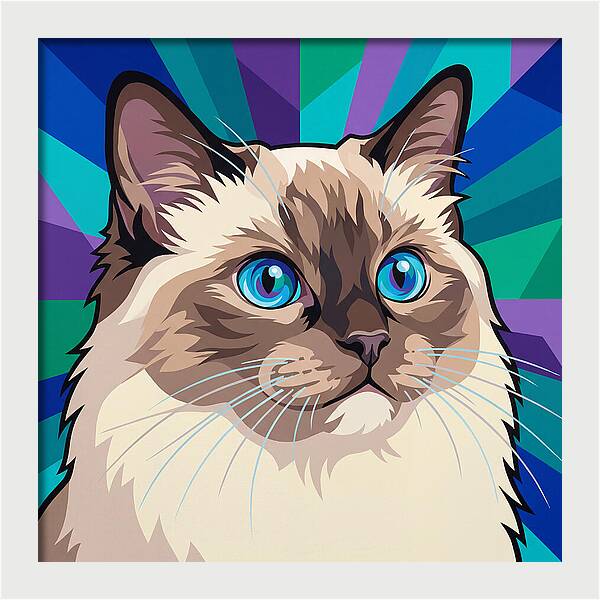 Charming Ragdoll Cat Expression