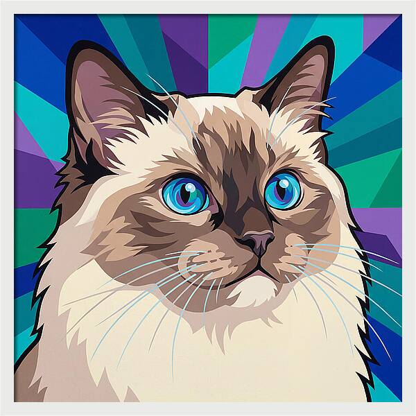 Charming Ragdoll Cat Expression