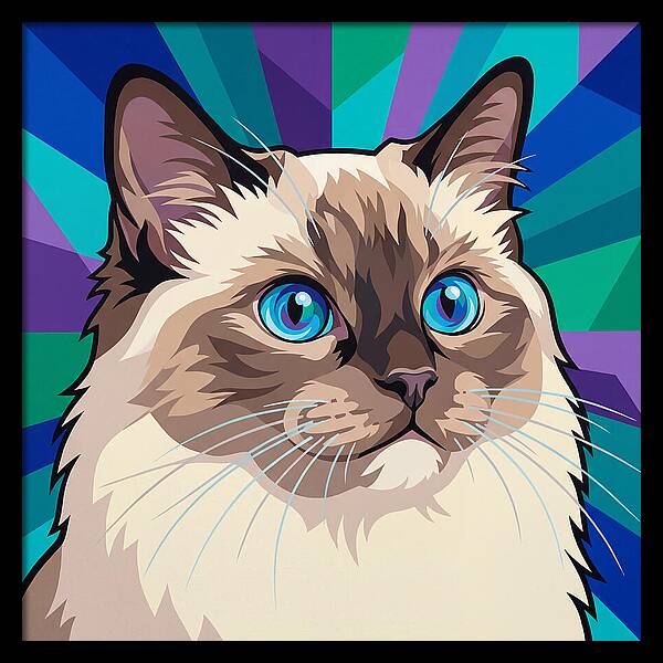 Charming Ragdoll Cat Expression