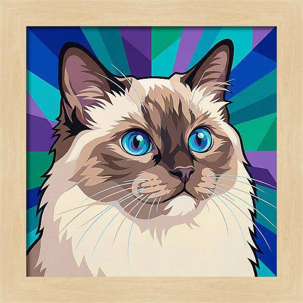 Charming Ragdoll Cat Expression