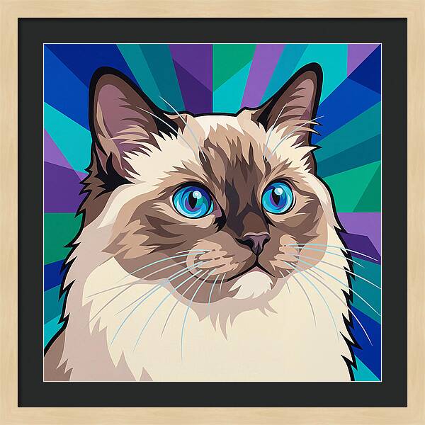 Charming Ragdoll Cat Expression