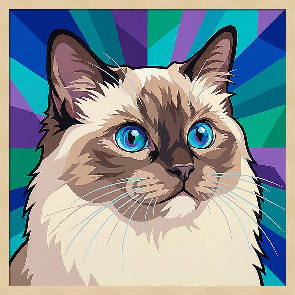 Charming Ragdoll Cat Expression