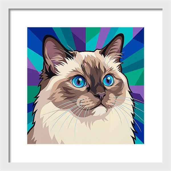Charming Ragdoll Cat Expression