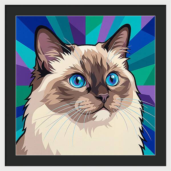Charming Ragdoll Cat Expression