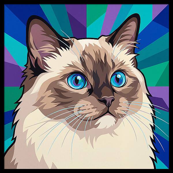 Charming Ragdoll Cat Expression