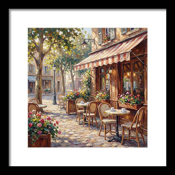 Charming Street Caf Scene