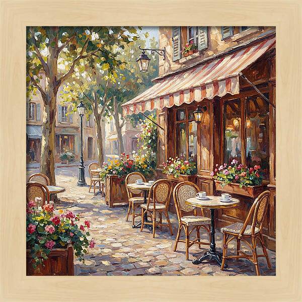 Charming Street Caf Scene