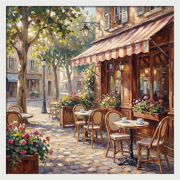 Charming Street Caf Scene