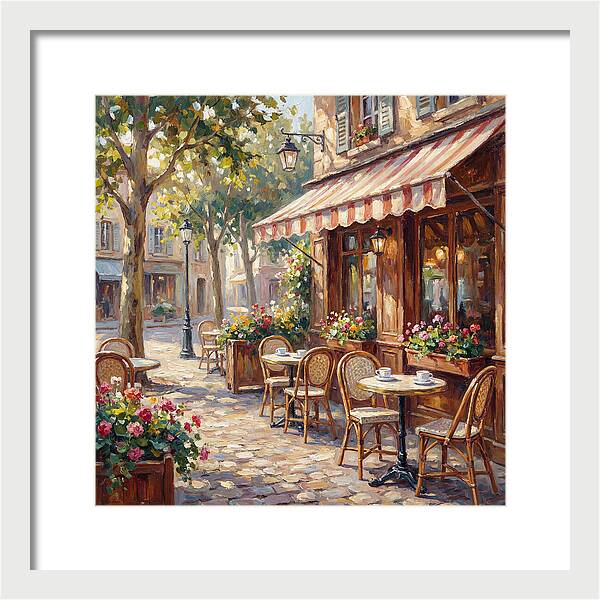 Charming Street Caf Scene