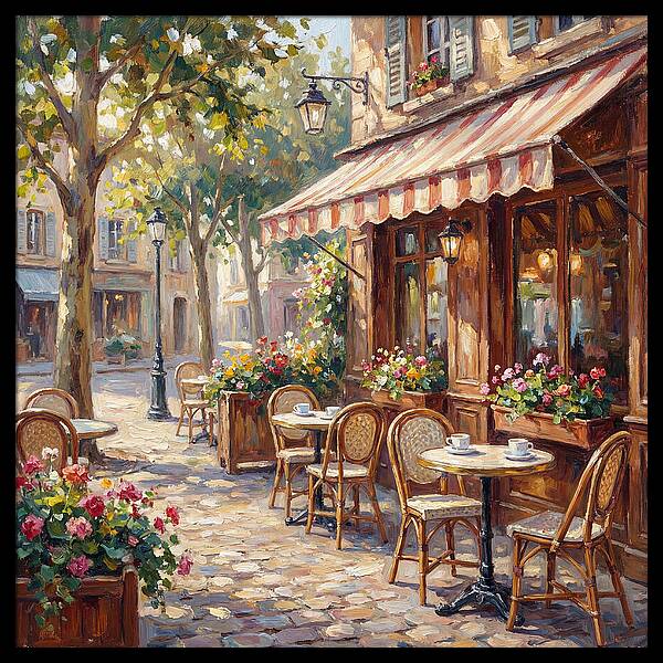 Charming Street Caf Scene