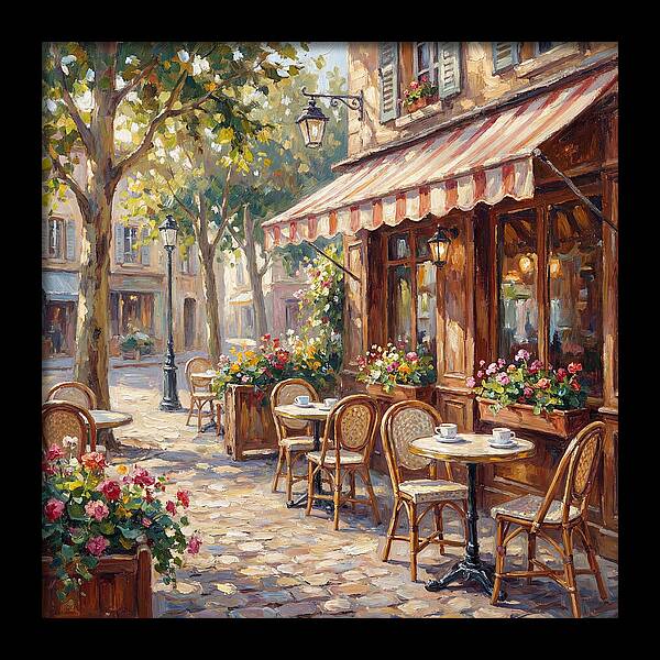 Charming Street Caf Scene