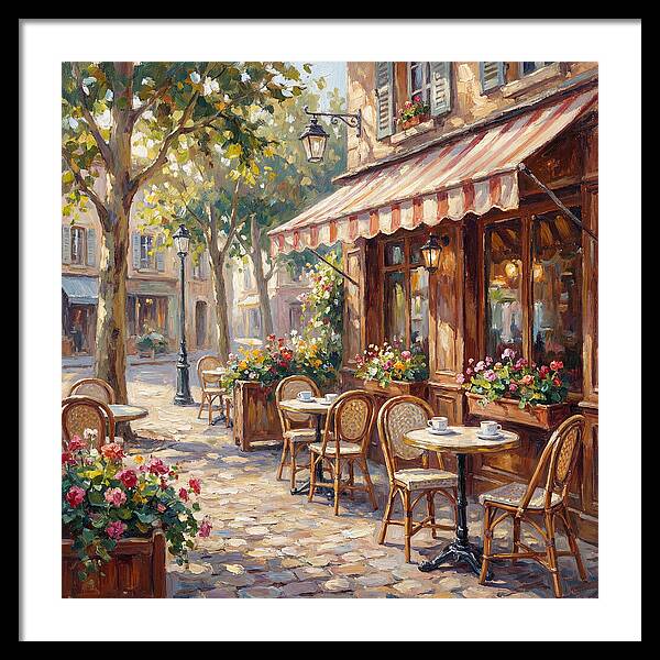 Charming Street Caf Scene