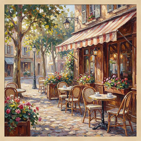 Charming Street Caf Scene