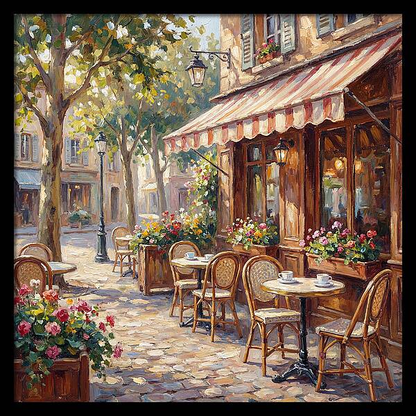 Charming Street Caf Scene
