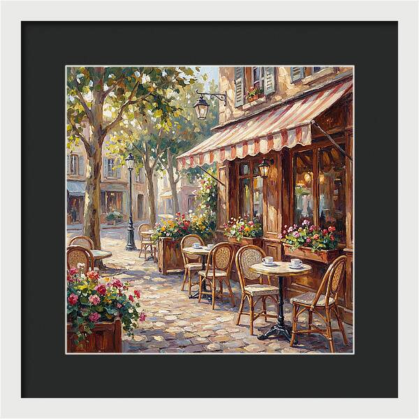Charming Street Caf Scene