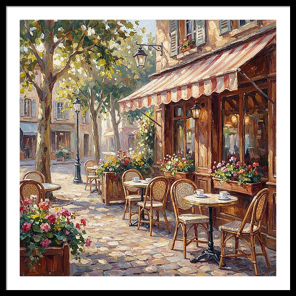 Charming Street Caf Scene