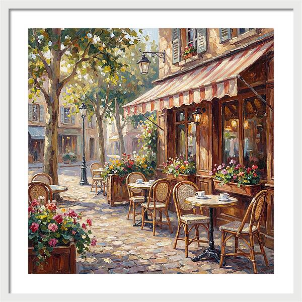 Charming Street Caf Scene