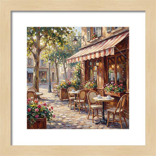 Charming Street Caf Scene