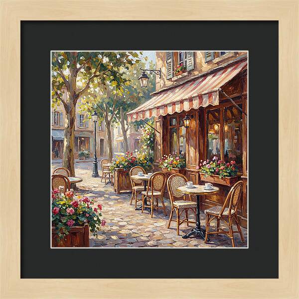 Charming Street Caf Scene