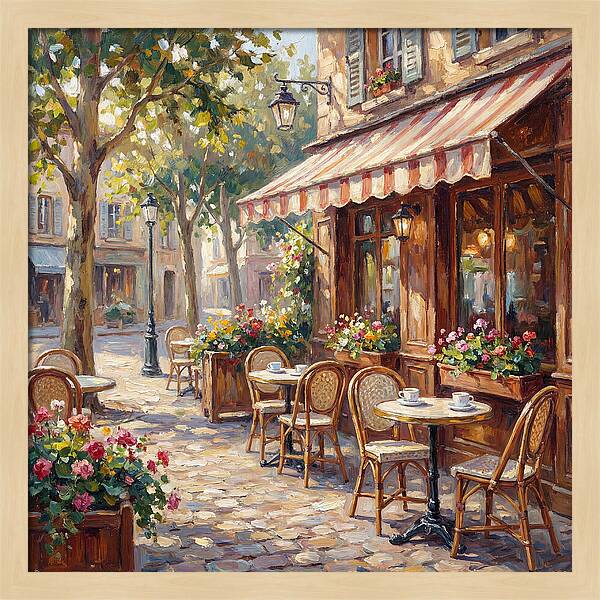 Charming Street Caf Scene