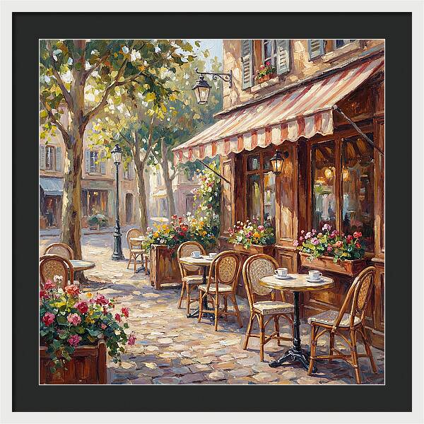 Charming Street Caf Scene