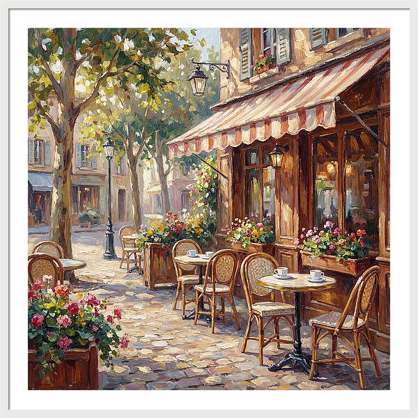 Charming Street Caf Scene