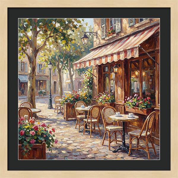 Charming Street Caf Scene