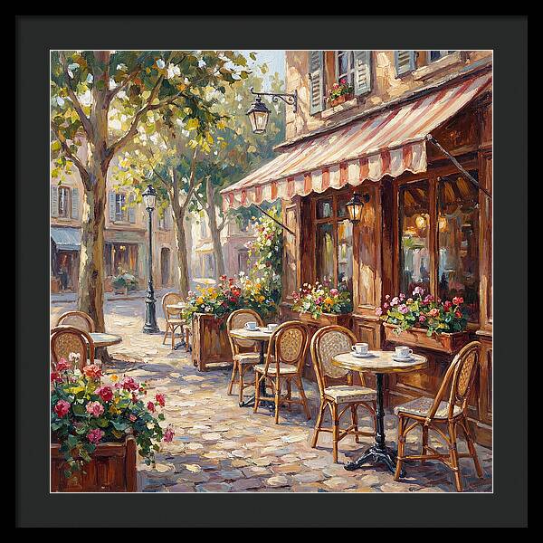 Charming Street Caf Scene
