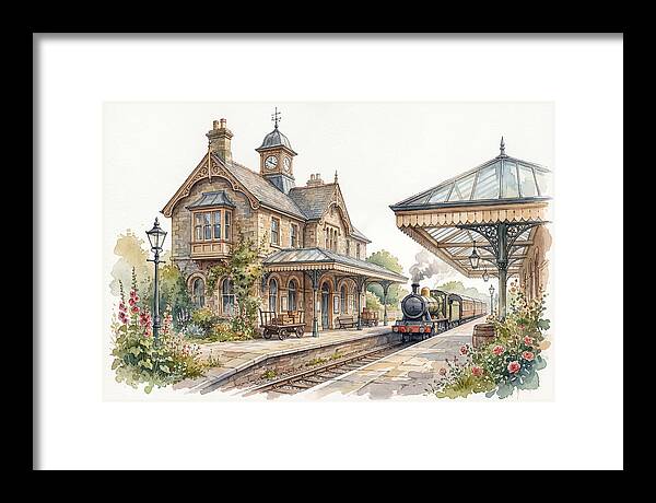 Charming Train Station Scene