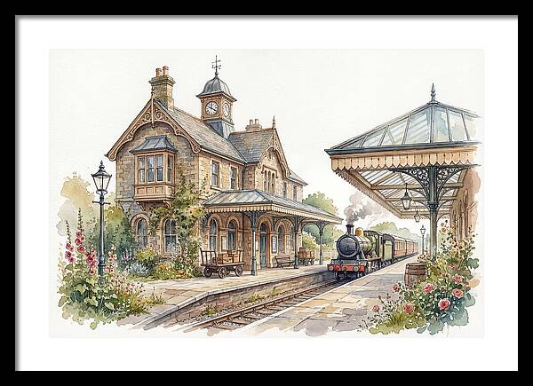 Charming Train Station Scene