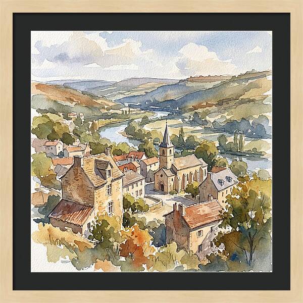 Charming Tranquility Of A Medieval Village